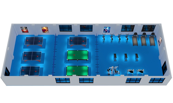200平方健身房配置方案-广西壹号娱乐体育健身器材有限公司